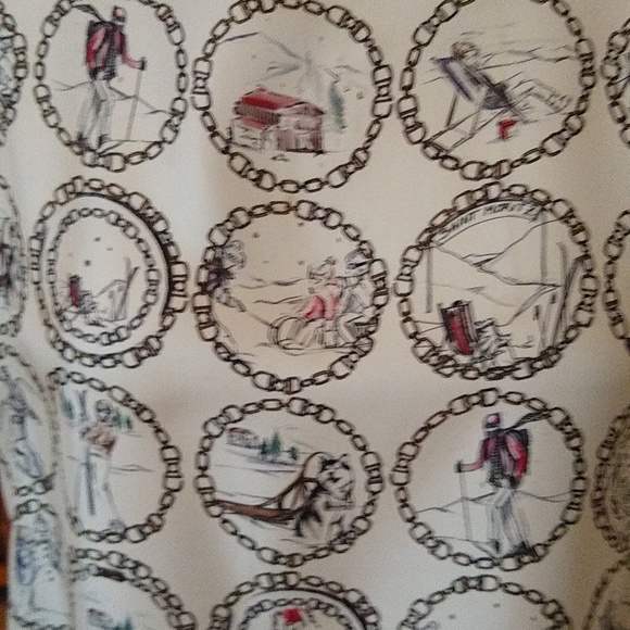 S'MaxMara silk sleeveless vacation print blouse size 4 - Picture 2 of 10